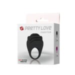 Pretty Love - Anel Vibrador Preto Chester Preto - Image 9