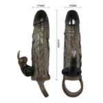 Baile - Capa Para Pénis Brave Man Com Coelho Preto 16.5 Cm - Image 5