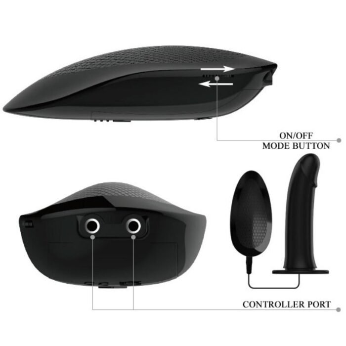 Pretty Love - Vito Strap On Com Dildo Oco E Vibrao 17.3 Cm - Image 4