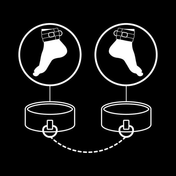 Fetish Submissive - Punhos De Tornozelo De Couro Vegano Com Forro De Noprene - Image 8