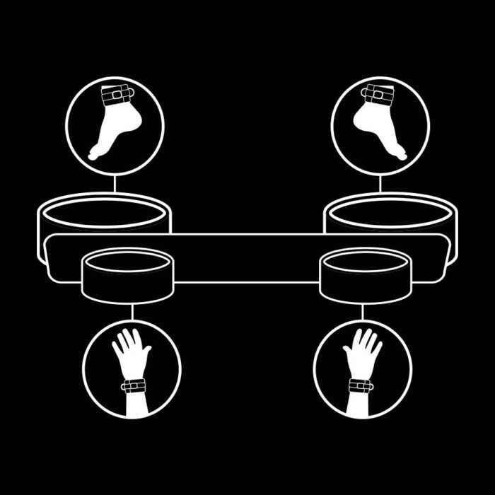 Fetish Submissive - Barra De Espalhamento De Bondage Com Forro De Noprene - Image 3