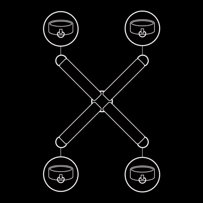 Fetish Submissive - União De Algemas De Couro Vegano - Image 5