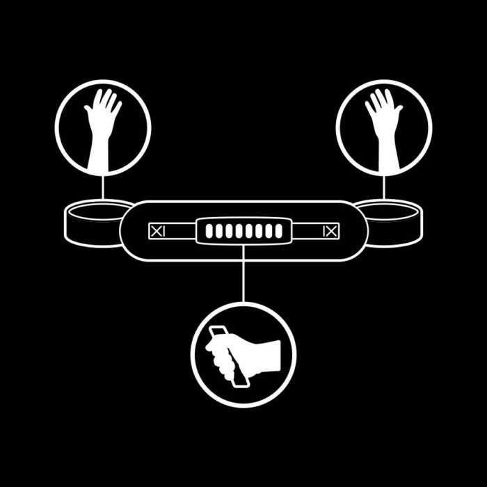 Fetish Submissive - Algemas De Forro De Noprene Com Alça - Image 3