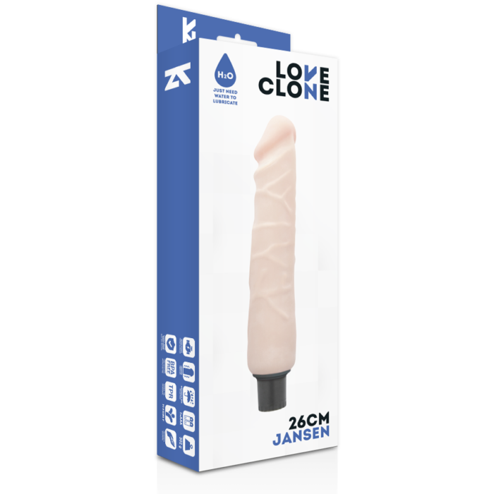 Loveclone - Vibrador Auto Lubrificante Jansen 26 Cm -O- 4.2 Cm - Image 4