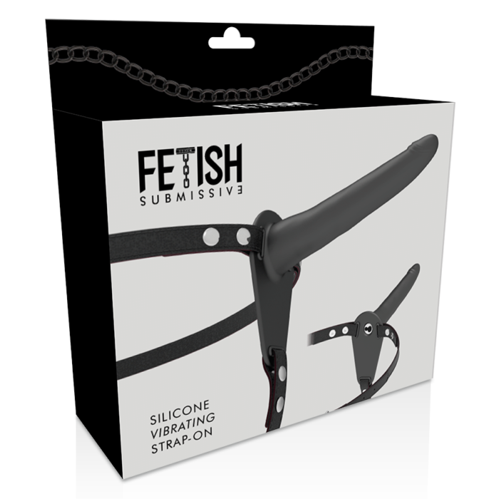 Fetish Submissive Harness - Vibrador Silicone Preto 15 Cm - Image 4