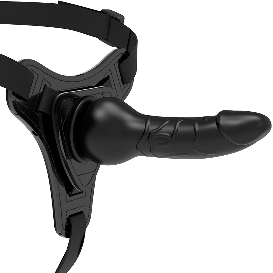 img_79313_7cf937ebdca366c5cec2ced099bf346c_1 Fetish Submissive Harness - Silicone Preto Realista 16 Cm - Image 1