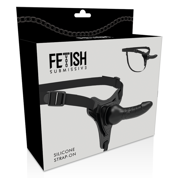 Fetish Submissive Harness - Silicone Preto Realista 16 Cm - Image 5