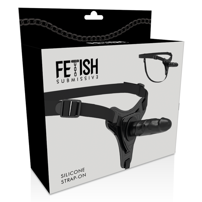 Fetish Submissive Harness - Silicone Preto Realista 15 Cm - Image 5