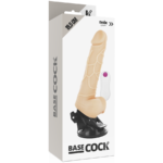 Basecock - Vibrador Realista Controle Remoto Natural Com Testículos 19.5 Cm -O- 4 Cm - Image 4