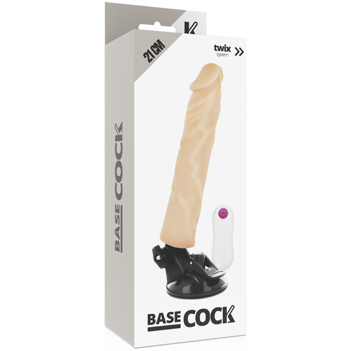 Basecock - Vibrador Realístico Controle Remoto Natural 21 Cm -O- 4 Cm - Image 4