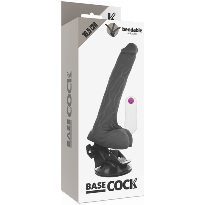 Basecock - Vibrador Articulvel Controle Remoto Preto 18.5 Cm -O- 4 Cm - Image 5