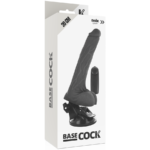 Basecock - Vibrador Realístico De Controle Remoto Preto Com Testículos 20 Cm -O- 4 Cm - Image 4