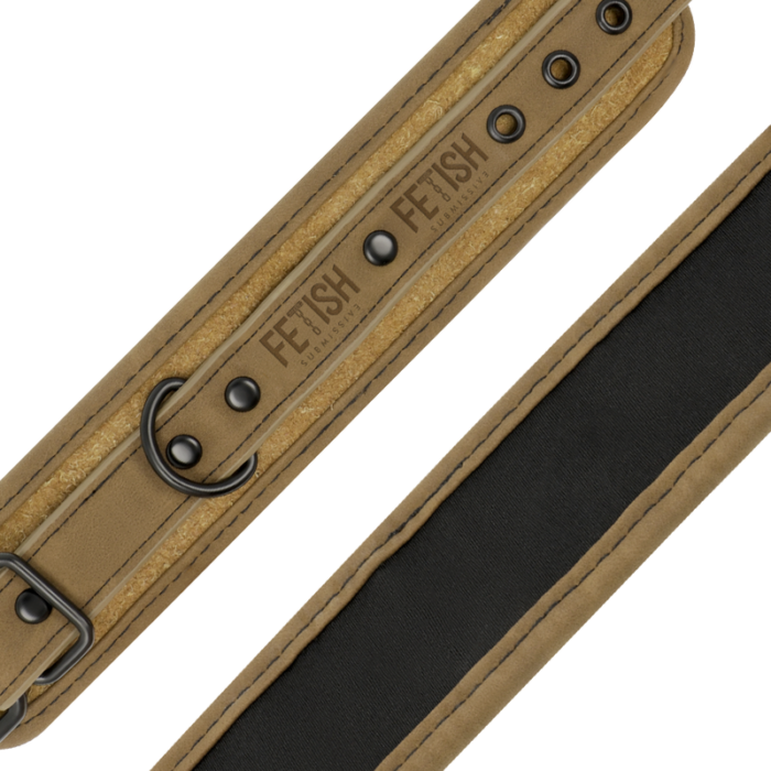 Fetish Submissive Origin - Algemas De Couro Veganas Com Forro De Neoprene - Image 6