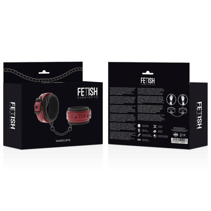 Fetish Submissive Dark Room - Algemas De Couro Vegano Com Forro De Neoprene - Image 7